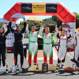 Das Podium der ADAC Cosmo Rallye Thüringen